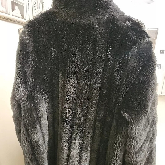 Vintage mob wife possibly Faux fur coat jacket maximalist goth party holidays - Picture 5 of 11